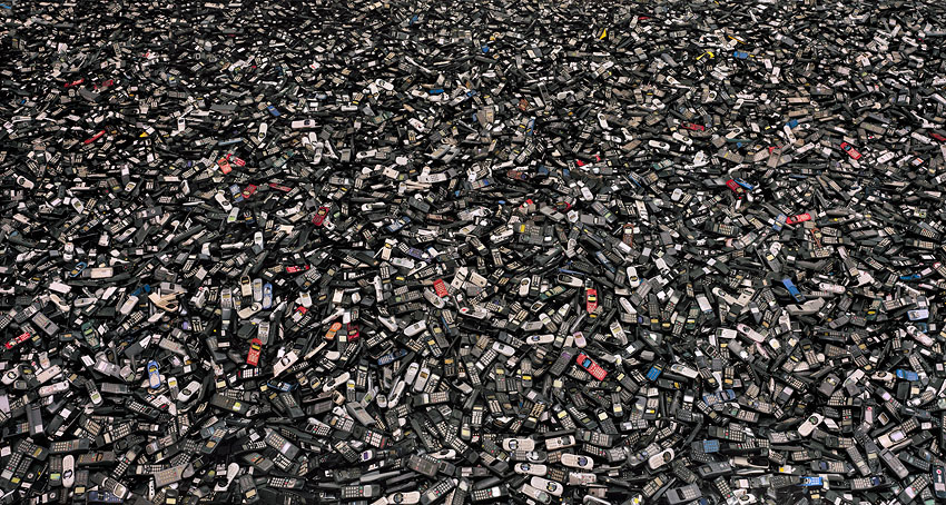 Chris Jordan Cell phones mosaic