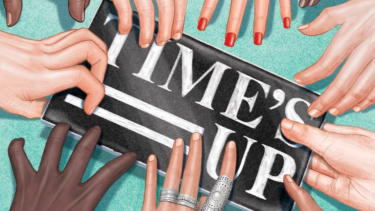 Time's Up movement hands united